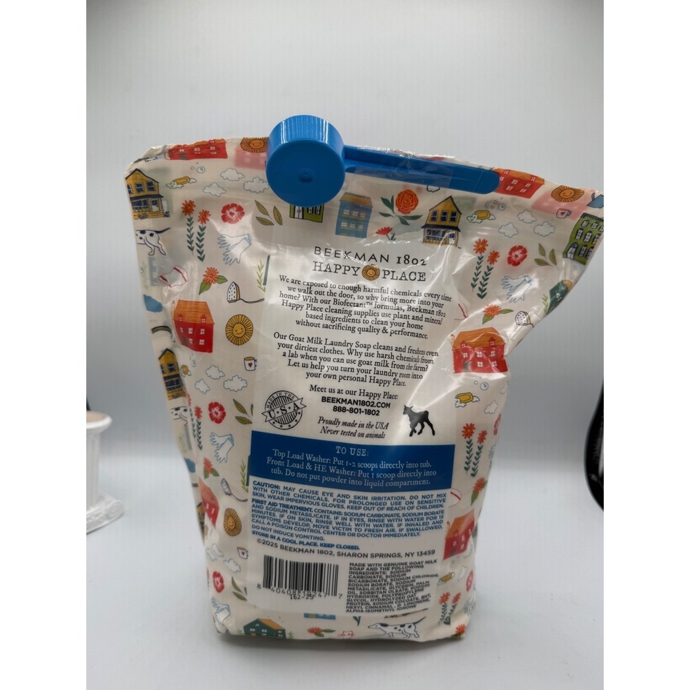 Beekman 1802 Happy Place 225 LOADS Fresh Linen Laundry Soap GOAT MILK PLUS - Picture 4 of 5